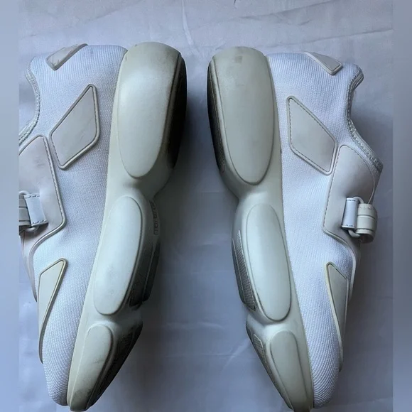 Prada White Cloudbust Sneakers, Size: 37 - Picture 2 of 8